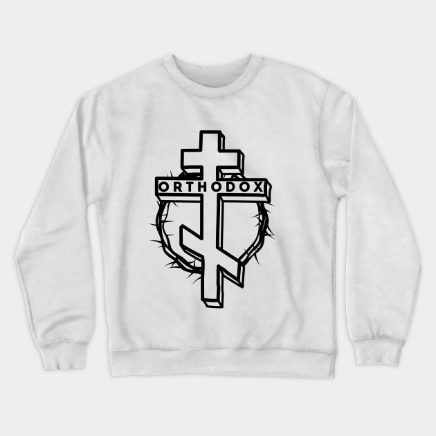 Orthodox Christian Cross Crewneck Sweatshirt by soulfulprintss8